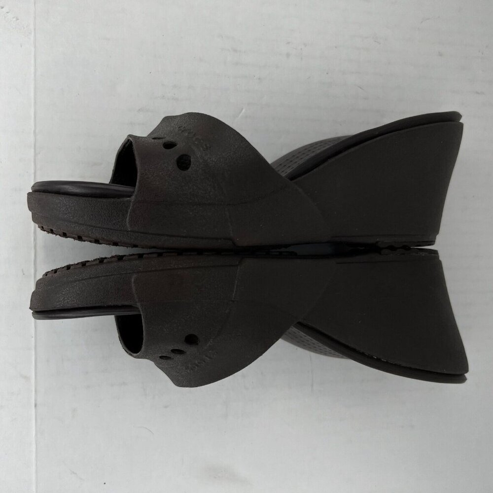 CROCS Brown Sandals with Contoured Footbed - Picture 7 of 9